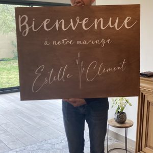 Plaque de bienvenue