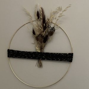 Cercle de fleurs séchées