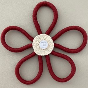 Fleur en macramé