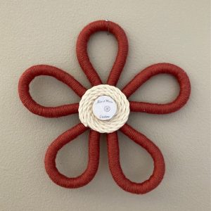 Fleur en macramé