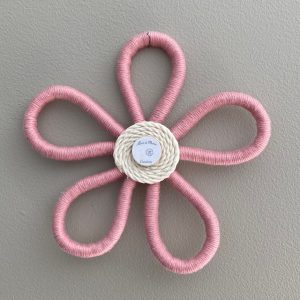 Fleur en macramé